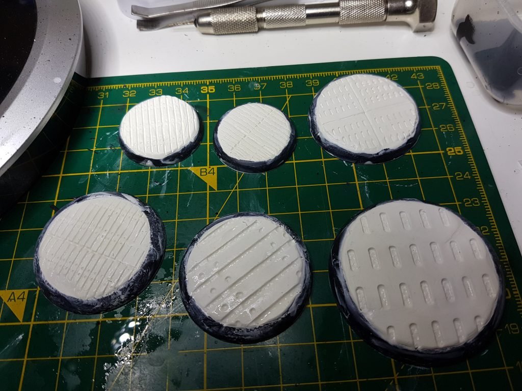 Bases sculpted with Basius
